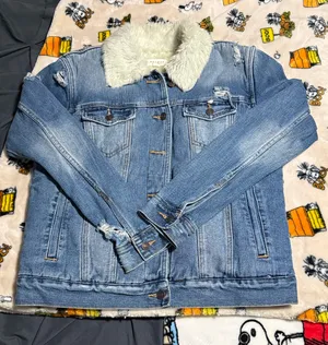 Pacsun Distressed Sherpa Jean Jacket thumbnail 1