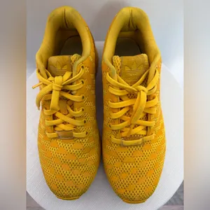 Adidas ZX Women’s Size 6.5 Flux Weave Yellow Sneakers(B73)✨✨ thumbnail 7