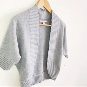 Old Navy Cropped Cardigan Grey thumbnail 4
