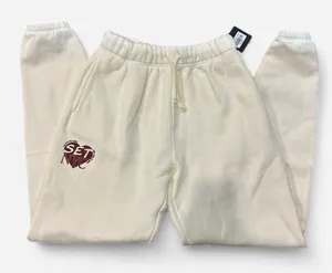 Set Active NY Merch New York Exclusive White Sweatpants Joggers NWT Size S thumbnail 1