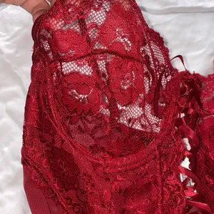 NWT Lace Chemise Red Size M thumbnail 7