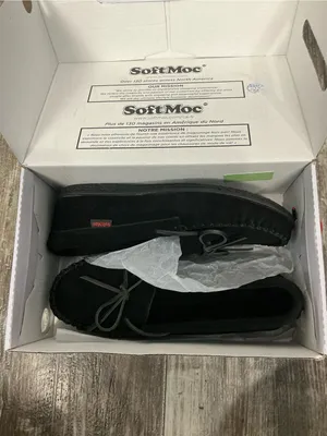 Softmoc Classic Black Faux-Fur Lined Moccasin Flats Size 9 thumbnail 15