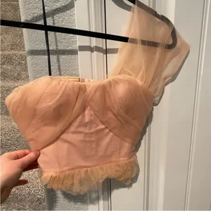 Revolve Marnie Top in Champagne Pink NBD xs thumbnail 5