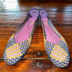 ECU EASY SPIRIT e360 ESGIBBY WOMEN 9.5 BALLET FLATS PURPLE MULTICOLOR thumbnail 1