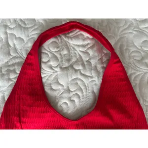 Suzette Red Cropped Stretch Halter Neck Tank Top Size 0 Size Small thumbnail 4