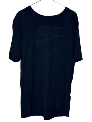 Nike Mens T-Shirt Swoosh Logo Athletic Cut Short Sleeve Pullover‎ Black Large thumbnail 1