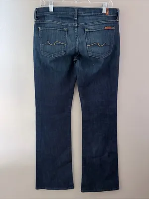 7 For All Mankind Bootcut Jeans Size 29 Dark Wash Stretch Denim thumbnail 2