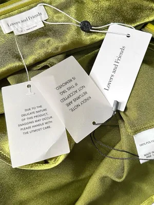 LOVERS + FRIENDS Lucy Open Back Cowl Satin Gown, Chartreuse, XS thumbnail 8