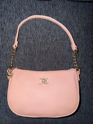 NWOT Juicy Couture Elegant Blush Shoulder Bag with Gold Accents thumbnail 1