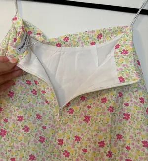 Anthropologie Charlie holiday floral skirt thumbnail 7
