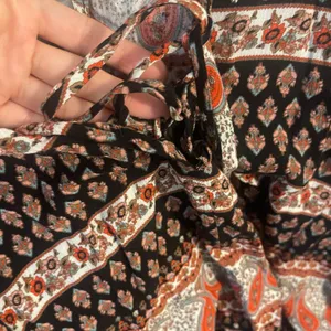 Honey Belle Bohemian hippie Gypsy paisley festival lace up tie batwing summer spring flowing romper thumbnail 2