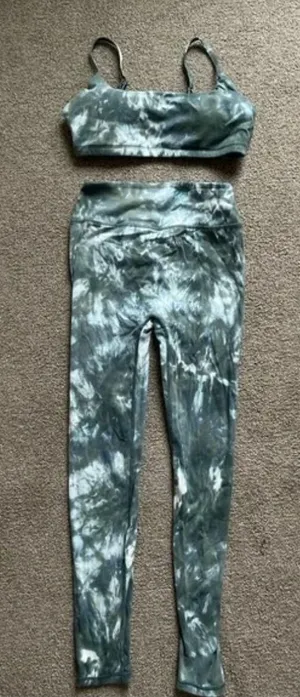 G Athletica Green Tie Dye Workout Set thumbnail 1