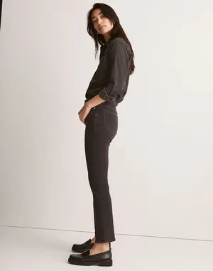 Madewell Women's Black Straight Leg Jeans thumbnail 2