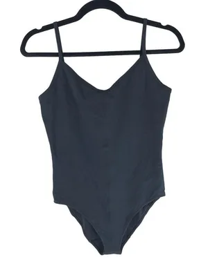 Everlane Womens The Cami Bodysuit Bikini Black XS thumbnail 3