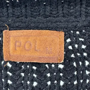 POL Black Open-Knit Women's Cardigan M oversized neutral capsule open front thumbnail 9