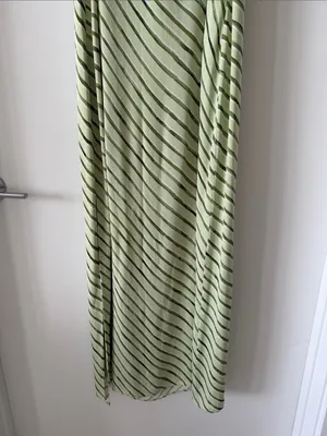 Summer Away Green Striped Slip Dress - Lightweight Summer Maxi thumbnail 5