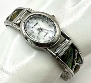 Wincci abalone silver tone watch thumbnail 1