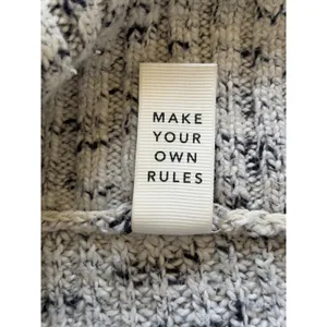 OFFLINE by Aerie Gray Marled Comfy Cotton Oversized Turtleneck Sweater Large thumbnail 11