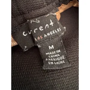 Current Air Black Pull On High Rise Straight Leg Textured Black Trouser Pants M thumbnail 5