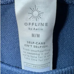 OFFLINE Aerie Sidewalk Seamless Long Sleeve Cropped T-Shirt marbled blue medium thumbnail 6