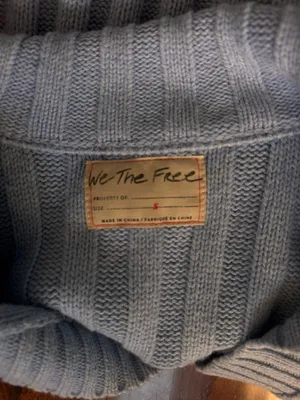Free People Sweater V-Neck Oversized thumbnail 3