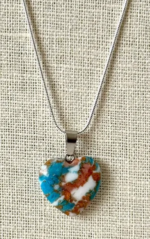 Sterling Silver Heart Necklace thumbnail 1