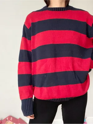 J GALT striped pullover sweater Red Size undefined thumbnail 4