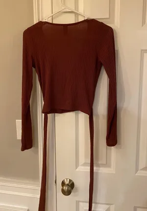 Windsor Wrap Cropped Sweater thumbnail 7