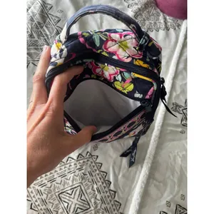Vera Bradley Floral Quilted Lunch Bag Navy 90s Colorful Office Chic Prep School thumbnail 7