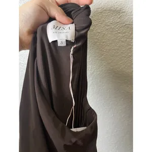MISA Los Angeles Samsara Cutout Dress Brown ruched Maxi dress Size Small NWT thumbnail 7