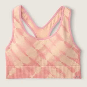 PINK by Victoria's Secret Sports Bra‎ Tie Dye Racerback Seamless Size M thumbnail 1