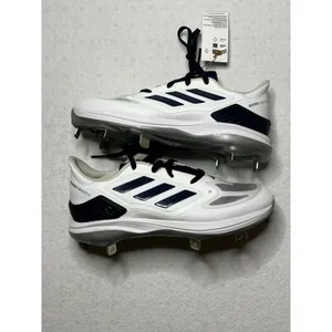 Adidas Adizero PureHustle Softball Cleats White Navy Women’s 8 NWT thumbnail 6