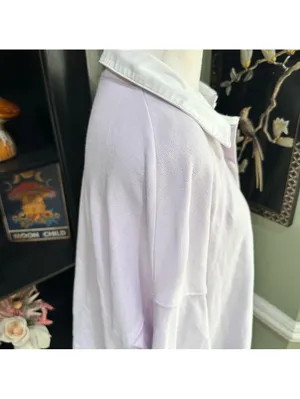 Aerie Lavender Long Sleeve Collared Top – Size L thumbnail 9