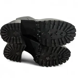 Princess polly platform mid calf chunky heel Garbo Boots Black thumbnail 5