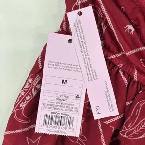 Wild Fable Burgundy Western Cowboy Print Halter Babydoll Peplum Top Red Medium NEW thumbnail 11