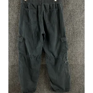 AEROPOSTALE Women's Size M Faded Slate Blue Gray Utility Cargo Pants Canvas Y2K thumbnail 3