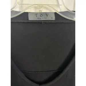 TOV Holy-G inc Black Long Sleeve Zipper Dress Size 40 L Pockets Punk Grunge Goth thumbnail 3