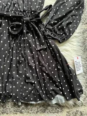 ASOS pleated polka dot mini dress thumbnail 2