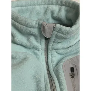 Eddie Bauer 365 Polartec windcutter fleece‎ Vest womens sz L Blue Green Gray thumbnail 3