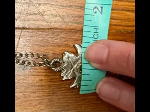 Silver Tone Arrowhead Pendant Necklace Turquoise Southwest Style 13.5” thumbnail 8