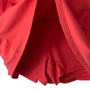 Unbranded Deep Coral Pleated Athletic Skort Tennis‎ Pickleball Work Out Gym 8 thumbnail 4