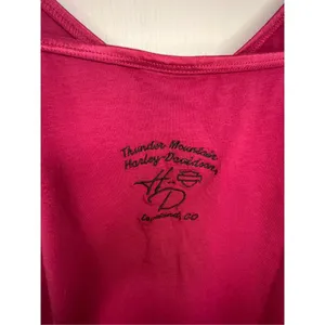 Harley Davidson Maroon Camisole With Embroidered Logo And Rhinestones thumbnail 6