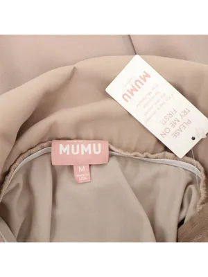 NWT Show Me Your Mumu Faith Chiffon Long Maxi Dress M Soft Beige thumbnail 9