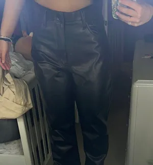 Abercrombie And Fitch Faux Leather Pants thumbnail 1