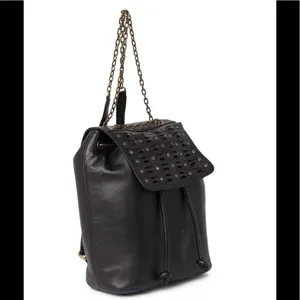 Frye Jade Studded Leather Backpack, ADJUSTABLE Chain/Leather Strap,‎ Black, NWT thumbnail 6