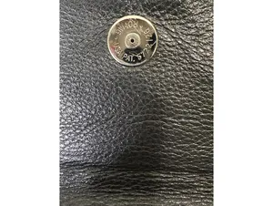 Vintage Brighton black croc-embossed leather snap button organizer/wallet/clutch thumbnail 3