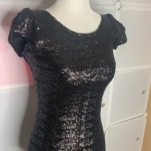 Free People Backstage Fever Black Sequin Mini Dress Size XXS thumbnail 5