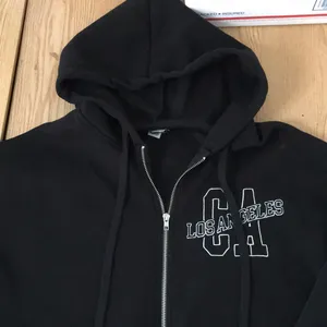 Womens Rue 21 Los Angeles California Zip Up Sweatshirt Hoodie Black Size Large thumbnail 2