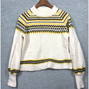 Just Female Womens Sweater M Wool Alpaca Svan‎ Fair Isle thumbnail 1