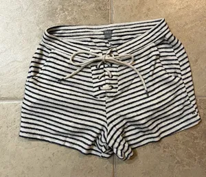 Aerie Navy blue/white cottton shorts thumbnail 1